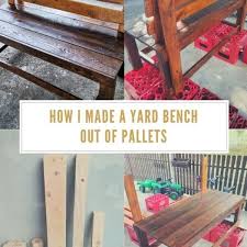 Pallet Benches Pallet Chairs Patio