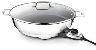 An electric skillet that can reach a temperature of 450°f is usually sufficient. All Clad All Clad 7qt Electric Skillet Sk492d50