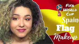 spanish flag inspired makeup tutorial