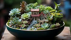 Miniature Indoor Succulent Garden
