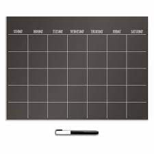 black dry erase calendar dry erase
