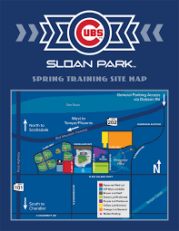 Chicago Cubs Spring Training Seating Chart And Parking Map