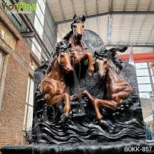 Antique Bronze Horse Wall Fountain