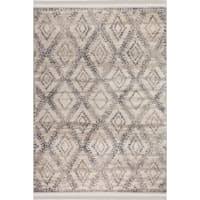 found fable flokati anthracite cream diamond area rug 5x7 neutral sold by at home