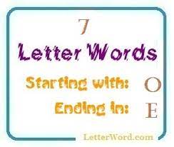seven letter words starting with o and