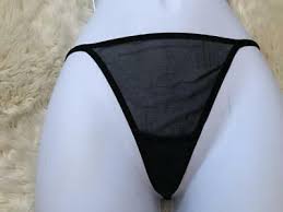 Black Nylon Net Tiny Panty Size S 042417 Ebay