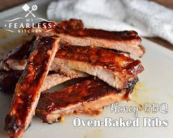 honey bbq oven baked ribs my fearless