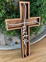 Wood Cross Wood Cross Wall Decor Wood