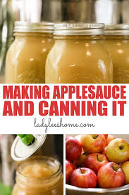 how to make applesauce and can it