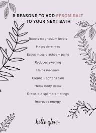 diy healing epsom salt bath benefits