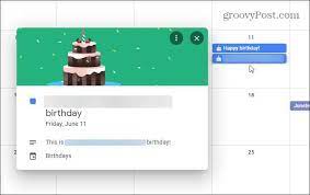 contact birthdays to your google calendar