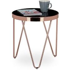 Relaxdays Copper Side Table Made Of