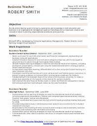Sample resume objectives for management. Business Teacher Resume Samples Qwikresume
