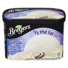 breyers ice cream 1 2 the fat