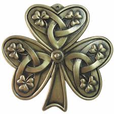 Royal Tara Irish Shamrock Bronze Plaque