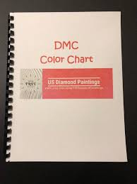 Us Seller Dmc Diamond Painting Floss Color Chart Bounded Book Available Printed And Mailed And Download All New And Updated