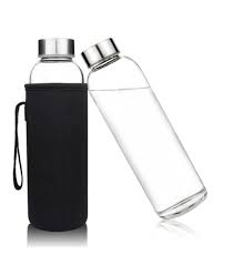 glass water bottle sleeve 12oz 19 4