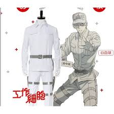 White blood cell is interesting but we never get to know him at all so he ends up at being plain and it feels like he is just a secondary character that its. Cells At Work Hataraku Saibou White Blood Cell Costume Shopee Malaysia