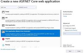 in asp net core 3 0 mvc web application