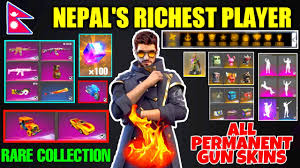 Here!we present top 10 youtuber of nepal. Best Ever Rare Collection Nepal S Richest Player Garena Free Fire 2020 Youtube