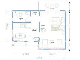 Amazing House Plans 7x5m With 1 Bedroom