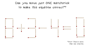 matchstick math brain teaser