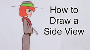 how to draw a side view step by step