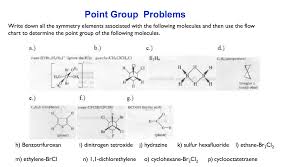 Point Group Problems Write Down All The Symmetry E
