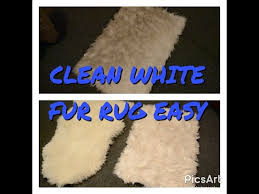 clean white faux fur rug easy you