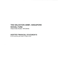 The Salvation Army Singapore Annual Reports