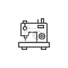 Sewing Machine Outline Icon Linear