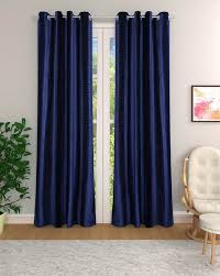 Buy Royal Blue Curtains & Accessories for Home & Kitchen by ROMEE Online |  Ajio.com