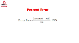 Percent Error Definition Formula