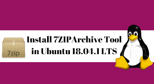 how to install 7zip 7z archive tool