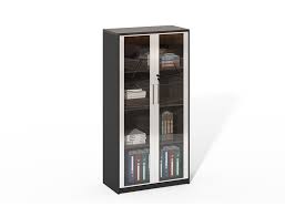 Glass Doors File Cabinet And Shelf