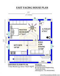 25x25 East Facing House Design Plan