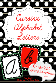 cursive alphabet letters for wall