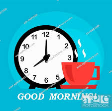 Good Morning Wish Alarm Clock And A