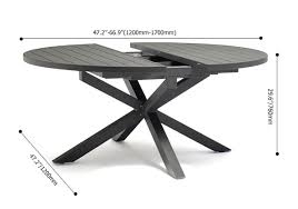 Outdoor Extendable Round Trestle Dining