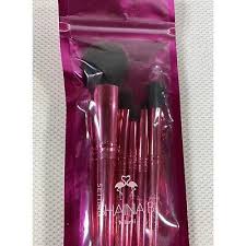 fab brush set 5 pc pink makeup brushes
