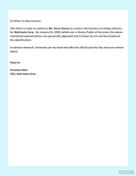 free notarized letter template