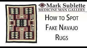 how to identify fake navajo rugs and