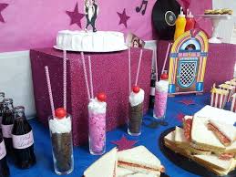 Showcase a classic 50s foil banner near the buffet table for a sweet touch to your 50s party decor. Grease Birthday Party Ideas Photo 7 Of 14 Catch My Party