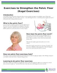 pelvic floor kegel exercises