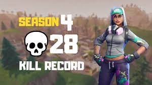 Fortnite chapter 2 season 4 is expected to drop in a month's time. Season 4 Kill Record 28 Kill Solo Squad World Record Fortnite Battle Royale Youtube