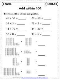 This worksheet asks your student to tell how many of each place the numbers represent. 1st Grade Nbt Worksheets 1st Grade Math Worksheets Numbers In Base Ten