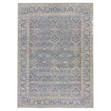 gray fl wool rug by apadana