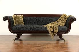 antique carved gany sofa