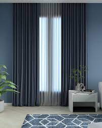 What Color Curtains Go With Blue Wall