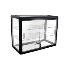Glass 2 Shelf Display Case